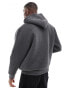 ASOS DESIGN heavyweight oversized scuba hoodie in charcoal marl