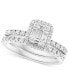 ფოტო #3 პროდუქტის EFFY® Diamond Cluster Bridal Set (1 ct. t.w.) in 14k White Gold