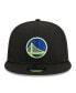 ფოტო #2 პროდუქტის Men's Black Golden State Warriors Neon Pop 9FIFTY Snapback Hat