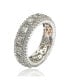 ფოტო #2 პროდუქტის Suzy Levian Sterling Silver Cubic Zirconia Modern Eternity Band Ring