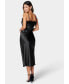 Women's Feather Satin Slip Dress