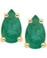 ფოტო #2 პროდუქტის Tanzanite Pear-Shape Stud Earrings (3/8 ct. t.w.) in 14k Gold (Also in Emerald, Ruby & Sapphire)