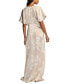 ფოტო #2 პროდუქტის Women's Printed Batwing-Sleeve Satin Dress