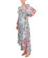 Women's Printed High-Low Maxi Dress