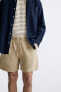 LINEN - COTTON BERMUDA SHORTS