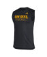Фото #3 товара Men's Black Arizona State Sun Devils Sideline Football Locker Creator AEROREADY Sleeveless T-shirt