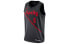 Фото #1 товара Футболка Nike NBA SW болельщика реплика городская темная AJ4640-010 0 Лиллард 0го размера для мужчин