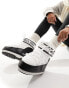 Moon Boot mid ankle snow boots in black and white