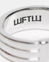 Фото #4 товара WTFW engraved line band ring in silver