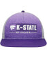 Фото #1 товара Men's Purple, Gray Kansas State Wildcats Snapback Hat