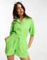 Фото #1 товара Esmee Exclusive beach linen short co-ord in green