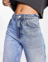 ONLY Robyn high waisted straight leg jeans in mid blue