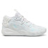 Фото #1 товара Puma Mb.03 Iridescent Basketball Mens White Sneakers Athletic Shoes 37990401