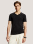 Фото #1 товара Slim Fit Solid V-Neck T-Shirt