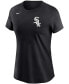 ფოტო #2 პროდუქტის Women's Yoan Moncada Black Chicago White Sox Name Number T-shirt