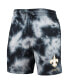 Фото #3 товара Men's Black New Orleans Saints Tie-Dye Shorts