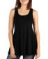 ფოტო #1 პროდუქტის Women's Scoop Neck Sleeveless Tunic Top