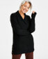 Фото #1 товара Women's Shawl-Collar Tunic Sweater, Created for Macy's