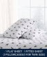 Printed Flannel 3-Pc. Sheet Set, Twin