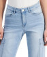 Фото #5 товара Juniors' Mid-Rise Wide-Leg Pocket Jeans