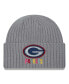 Фото #1 товара Men's Gray Green Bay Packers Color Pack Multi Cuffed Knit Hat