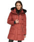 ფოტო #1 პროდუქტის Women's Faux-Fur-Trim Hooded Anorak Puffer Coat