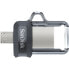 Sandisk Ultra Dual m3.0 - 128 GB - USB Type-A / Micro-USB - 3.2 Gen 1 (3.1 Gen 1) - Slide - 5.2 г - Черный - Серебро - Прозрачный - Флешка