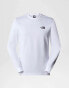 The North Face long sleeved redbox tee in white