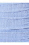 Фото #6 товара Mini Kalem Elbise İnce Askılı Drapeli Fırfır Detaylı Kalp Yaka Slim Fit
