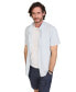 ფოტო #1 პროდუქტის Men's Waves Short Sleeve Button Up Shirt