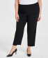 ფოტო #1 პროდუქტის Plus Size Straight-Leg Pants