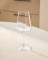 Conical crystalline wine glass