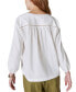 Фото #2 товара Women's Lace Up Peasant Blouse