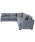 Фото #5 товара Nightford 143" 4-Pc. Fabric L Sectional, Created for Macy's