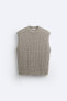 OPEN KNIT VEST