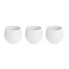 Set of pots White Plastic 12 x 12 x 11 cm (6 Units)