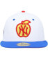 Фото #4 товара Men's White, Royal New York Yankees 100th Anniversary Cherry Lolli 59FIFTY Fitted Hat