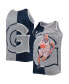 Фото #4 товара Men's Allen Iverson Navy, Gray Georgetown Hoyas Sublimated Player Big and Tall Tank Top