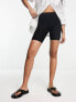 ASOS DESIGN 2 pack basic legging shorts in black