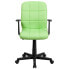 Фото #3 товара Mid-Back Green Quilted Vinyl Swivel Task Chair With Arms