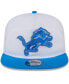 Фото #3 товара Men's White/Blue Detroit Lions 2024 NFL Training Camp Golfer Snapback Hat