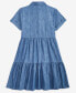 ფოტო #2 პროდუქტის Girls Tiered Chambray Shirtdress, Created for Macy's