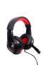 Наушники игровые Gembird GHS-U-5.1-01 - черные/красные - с микрофоном - пульт управления