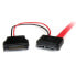 Фото #4 товара StarTech.com 0.5m Slimline SATA Female to SATA with SATA Power Cable Adapter - 0.5 m - SATA III - SATA 7-pin - Male/Female - Black - Red - 25 g