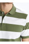 LCWAIKIKI Classic Polo Yaka Kısa Kollu Renk Bloklu Pike Erkek Tişört