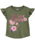 Фото #1 товара Baby Let Love Grow Floral Flutter Tee 3M