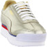 Фото #2 товара Puma Roma Amor Mixmetal Platform Womens Gold Sneakers Casual Shoes 372246-01