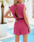 ფოტო #2 პროდუქტის Women's Green Sleeveless Surplice Romper