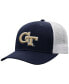 Фото #2 товара Men's Navy, White Georgia Tech Yellow Jackets Trucker Snapback Hat