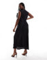 Фото #3 товара ASOS DESIGN Curve satin midi dress in black